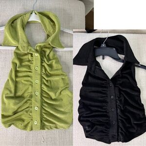 Halter crop tops size S